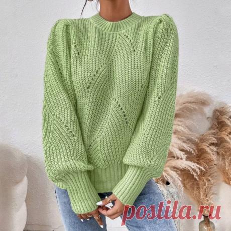 Джемпер в фисташковом цвете (схема узора)