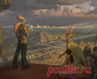 Древний амазонский пришелец-бог Беп-Коророти со смертельным оружием