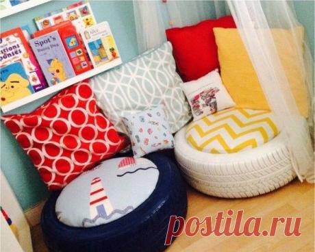 Оказывается, из старых шин можно сделать такое. Просто невероятно!