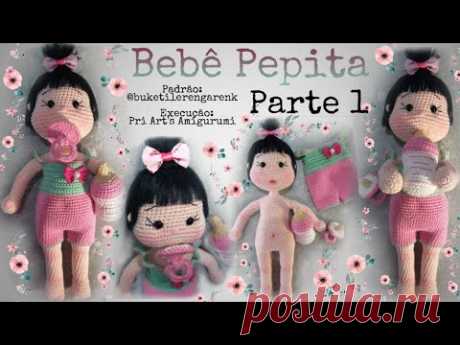 Bebê Pepita em Amigurumi, padrão da "Buket ile Rengarenk" (Parte 1/6) - DIY