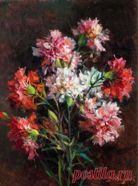 Carnations by Licinio Barzanti (1857-1944)