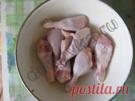 Куриные ножки, запеченные в духовке с картофелем - рецепт