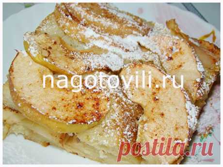 Шарлотка из белого хлеба