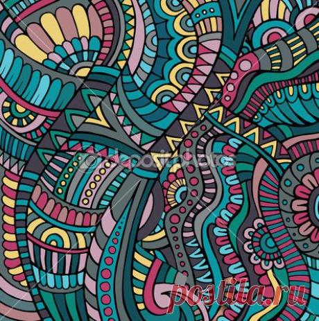 patrón decorativo ornamental vector étnico — Vector stock © 3dsparrow #33789623