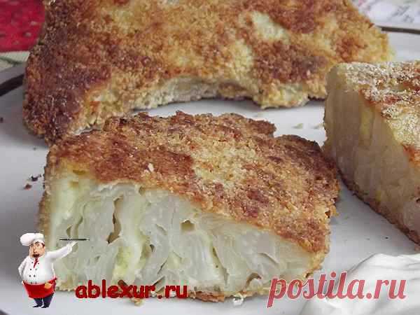 Изысканный запеченный шницель из капусты очень-очень вкусный