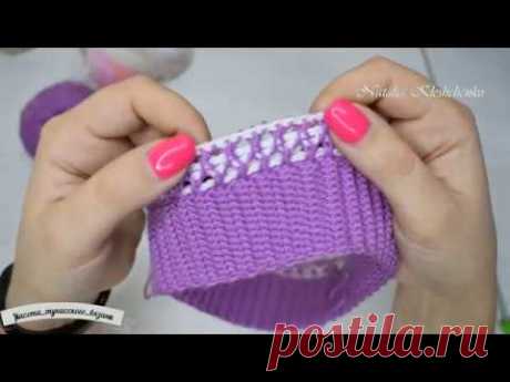 Ажурная шапочка для девочки. Часть 1