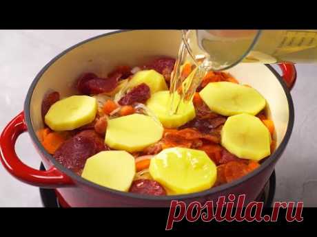 4 Вкусных и Быстрых БЛЮДА С СОСИСКАМИ И КОЛБАСОЙ. Рецепт от Всегда Вкусно!