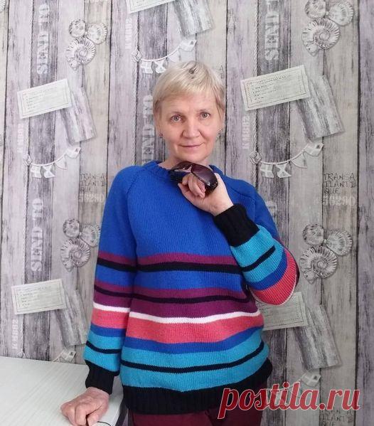 Связала вот такой пуловер в полоску регланом сверху (ИДЕИ ДЛЯ ВДОХНОВЕНИЯ) – Журнал Вдохновение Рукодельницы