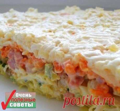 Очень вкусный слоеный салатик