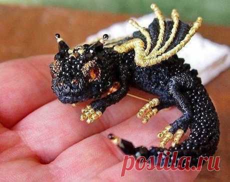 Дракончики из бисера