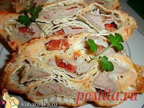 Простой, быстрый и очень вкусный пирог из лаваша - Простые рецепты Овкусе.ру