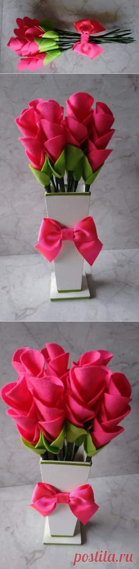 DIY Como realizar sencillas Flores en Fieltro