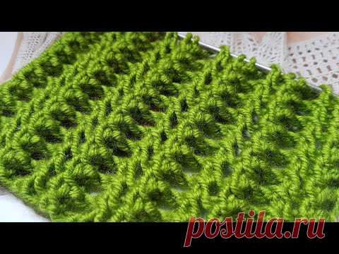Креативный узор спицами "Спинки крокодильчиков" 🐊 knitting pattern. - YouTube