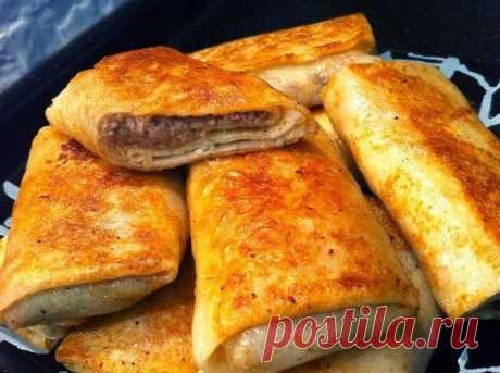 Лучшие кулинарные рецепты: Блинчики с мясом