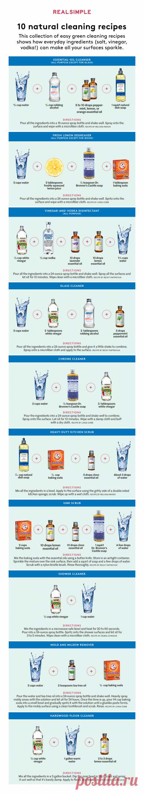 Natural Cleaning Recipes to Scrub Every Inch of Your Home | Real Simple