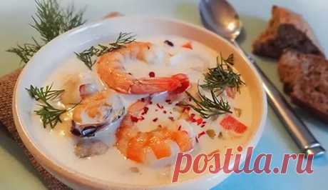 Суп чаудер с морепродуктами - как приготовить ирландское блюдо