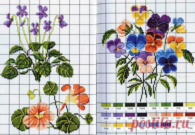вышивание крестиком цветы - Поиск в Google