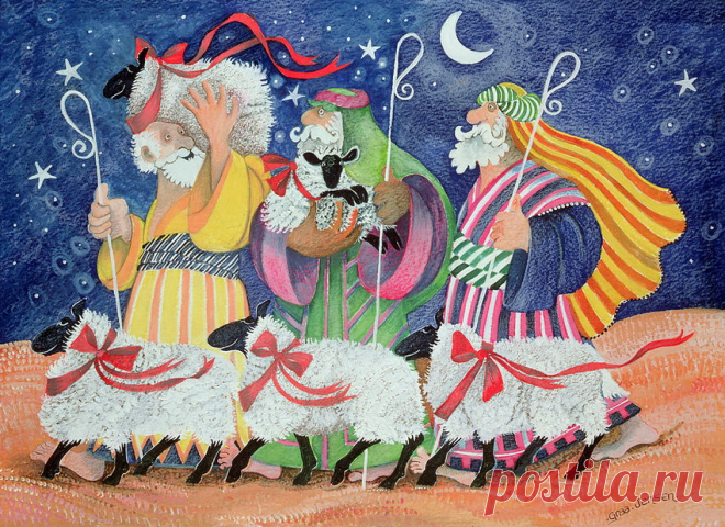 В День Рождества... Художник Lisa Graa Jensen