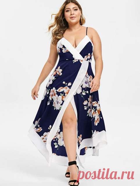 Длинные платья и сарафаны для полных девушек и женщин английского бренда DressLily лето 2019 (60 фото)