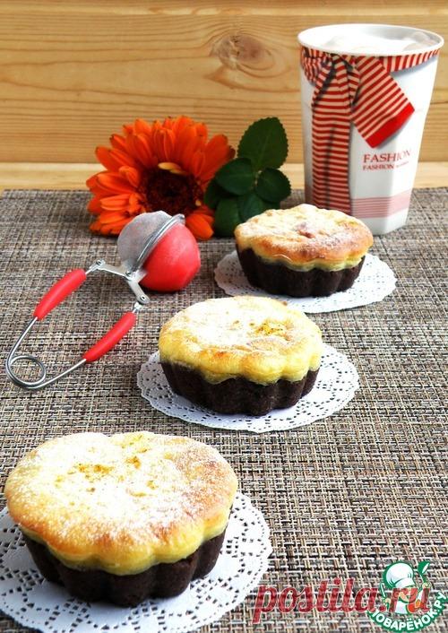 Корзиночки с запеченным творожно-манговым суфле - кулинарный рецепт