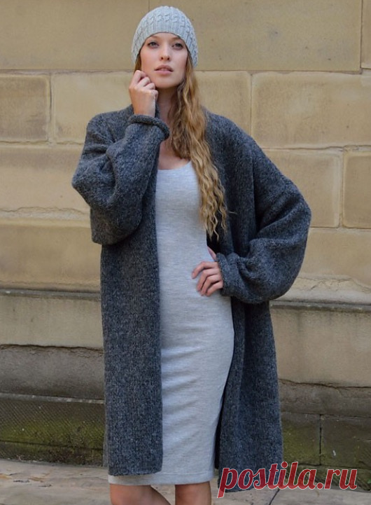 Вязаное пальто Flint | ДОМОСЕДКА