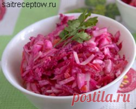 Свежий овощной салат « Сайт рецептов