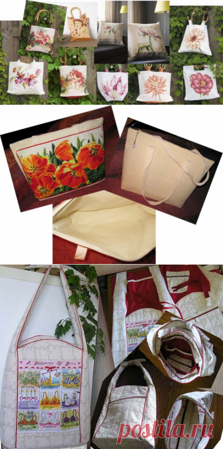 Вышитые сумки - Оформление - Тематические и авторские страницы НУ - Народный УЧЕБНИК вышивки - zlataya: ВЫШИВКА всерьёз и в радость