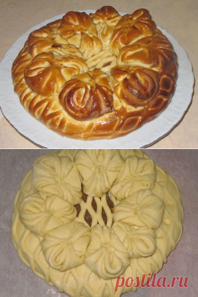 Пирог с яблочным повидлом!