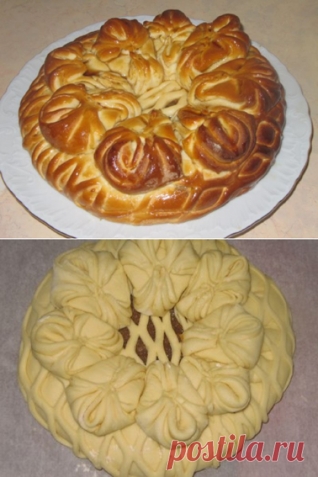 Пирог с яблочным повидлом!