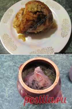 Мясо тушеное в горшочках в духовке