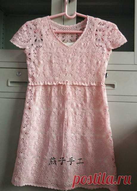 . Ажурная нежность. Платье из мотивов. - Все в ажуре... (вязание крючком) - Страна Мам