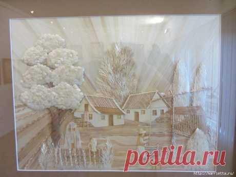 Изумительные работы из соломки