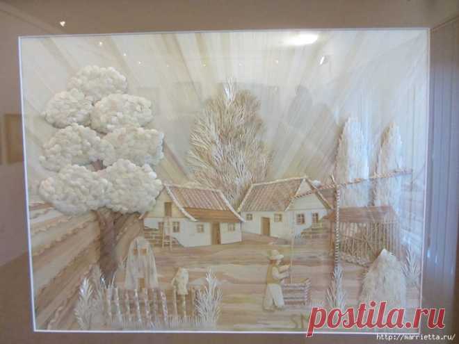 Изумительные работы из соломки