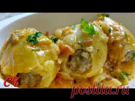 Вкуснейший Фаршированный Картофель.Картошка с Мясом.