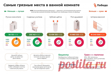 Самые грязные места в ванной комнате