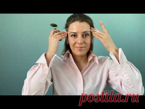 Набор Гуаша (Gus Sha): кварцевый роллер и скребок сердце