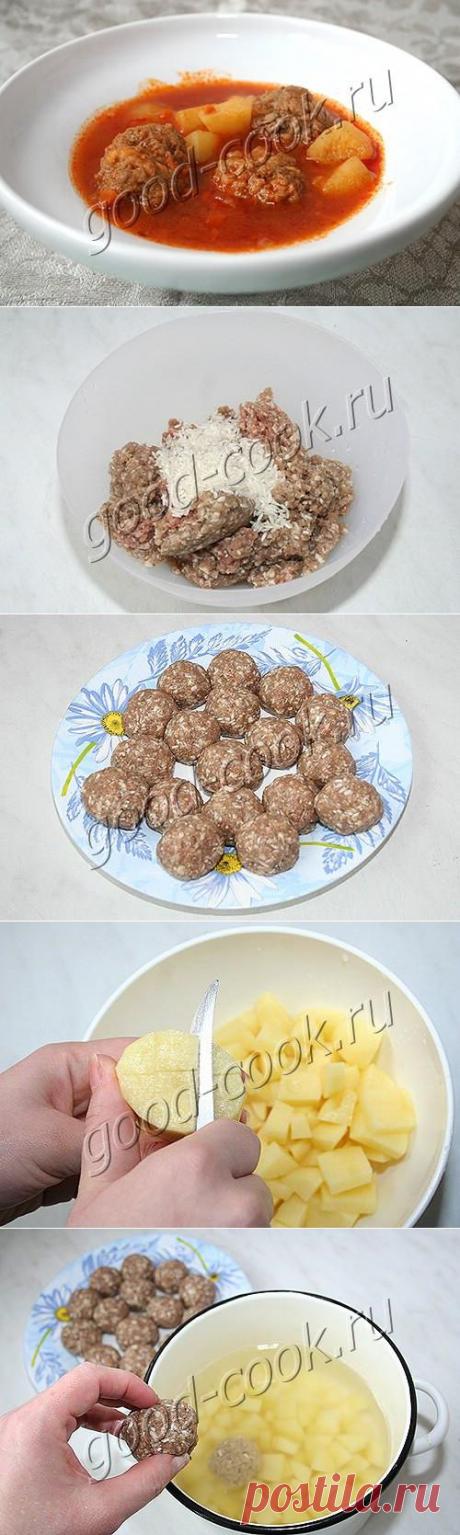 Хорошая кухня - томатный суп с фрикадельками. Кулинарная книга рецептов. Салаты, выпечка.