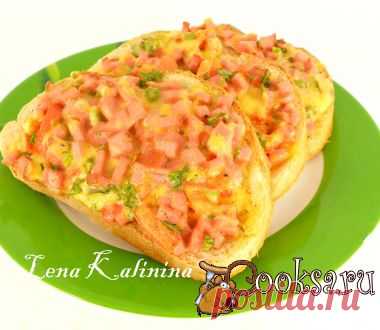 Горячие бутерброды с колбасой, сыром и помидорами фото рецепт приготовления