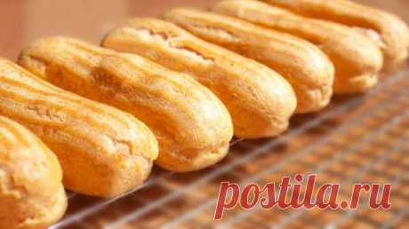 Эклеры с заварным кремом. Классический рецепт | Вкусные кулинарные рецепты с фото и видео Эклеры с заварным кремом. Классический рецепт | Самые вкусные кулинарные рецепты | Новые рецепты с фото и видео от Ефима Кулинарова