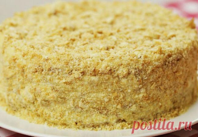 Торт Наполеон не печем: просто собрали и готово