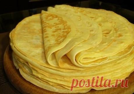 Вкусные блинчики на майонезе