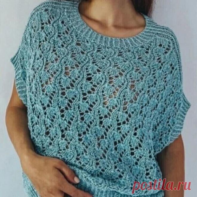 Узор для вязаной спицами туники