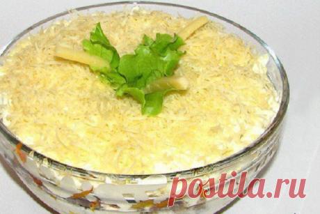 Салат с грибами и сардиной — Домашний уют