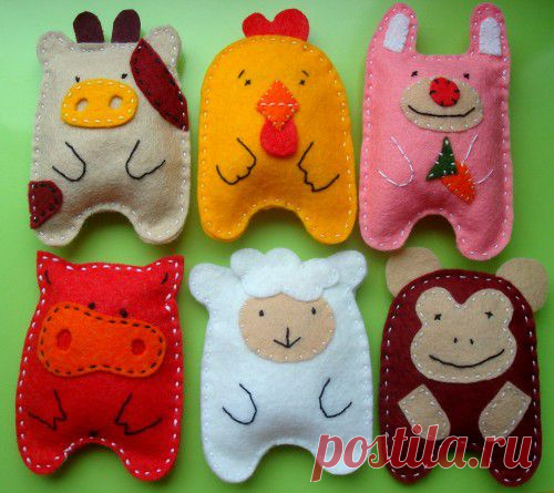 Мастер-класс по созданию зверей из фетра - Ярмарка Мастеров - ручная работа, handmade