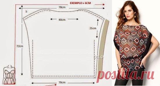 Самые простые выкройки туник (для начинающих)
