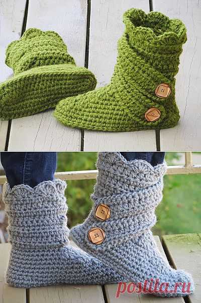 Crochet Dreamz: Woman's Slipper Boots Crochet Pattern, Classic Snow Boots, US sizes 5-10