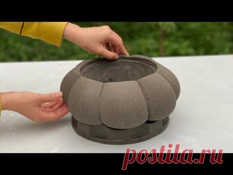 Creative From Cement - Idea Of Making Beautiful Flower Pots From Cement