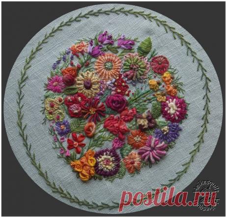 Вышивка рококо