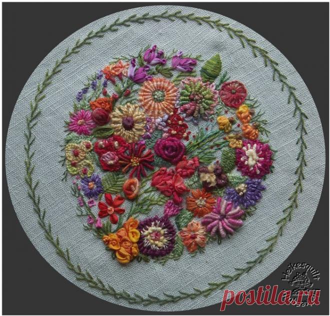 Вышивка рококо