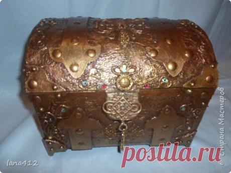сундук(пейп арт),часы и купюрница | Страна Мастеров